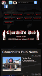 Mobile Screenshot of churchillspub.com