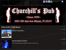 Tablet Screenshot of churchillspub.com